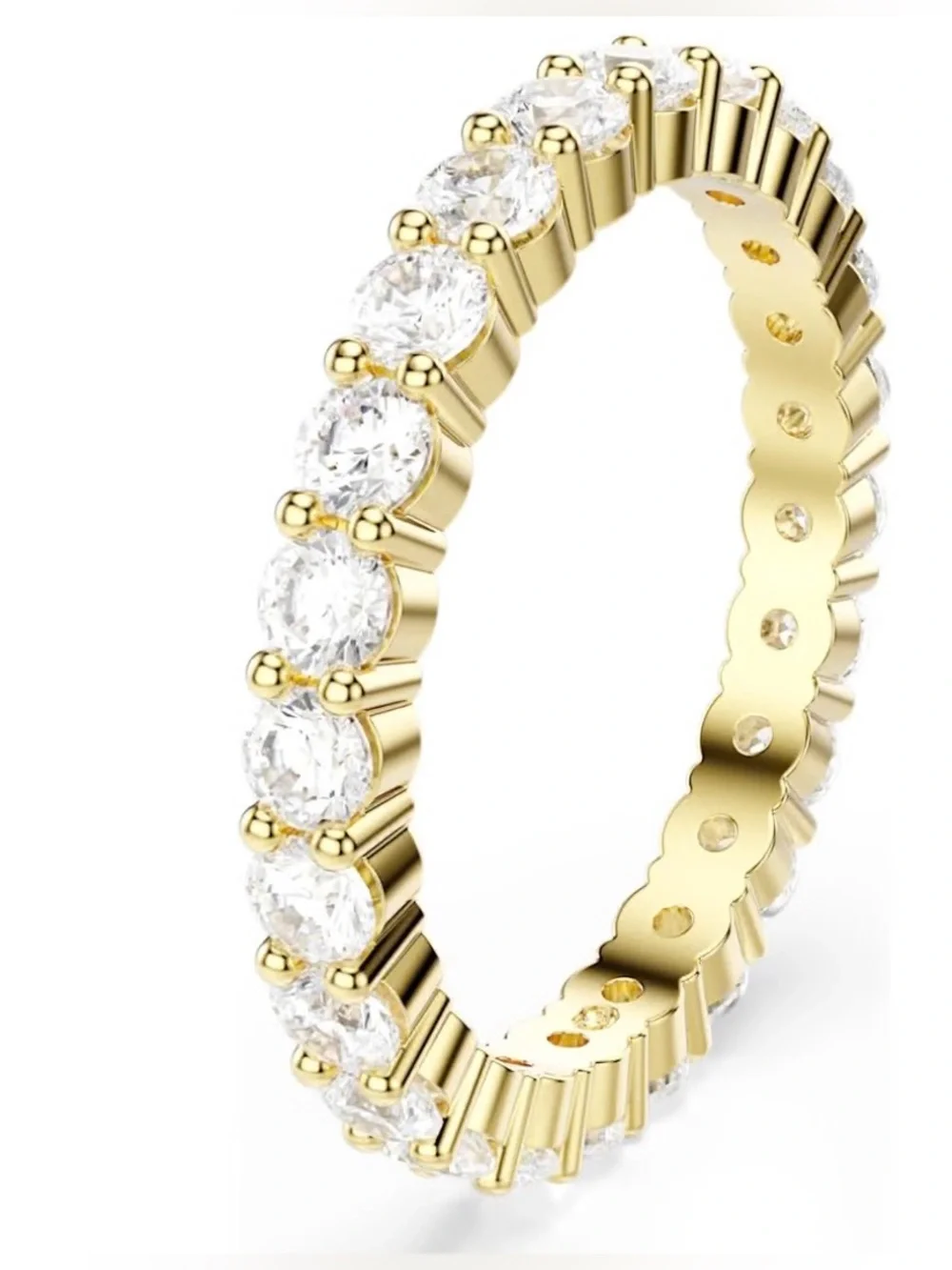 Swarovski Matrix Vittore Band Ring Round Cut Size